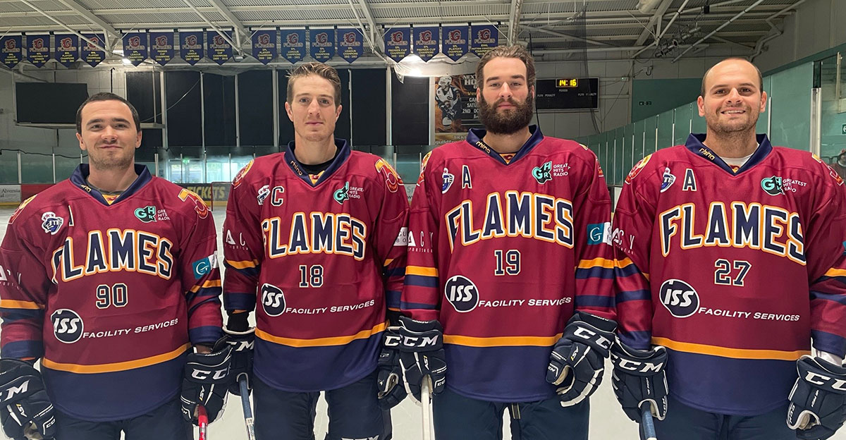 Get your tickets for Saturday's visit by <a href="/cardiffdevils/">Cardiff Devils</a> at bit.ly/3uvh2K9 to be among the first to see the team's new Captains.  Congratulations to Captain, Brett Ferguson and Alternate Captains, John Dunbar, Jake Bolton and Ian Watters.