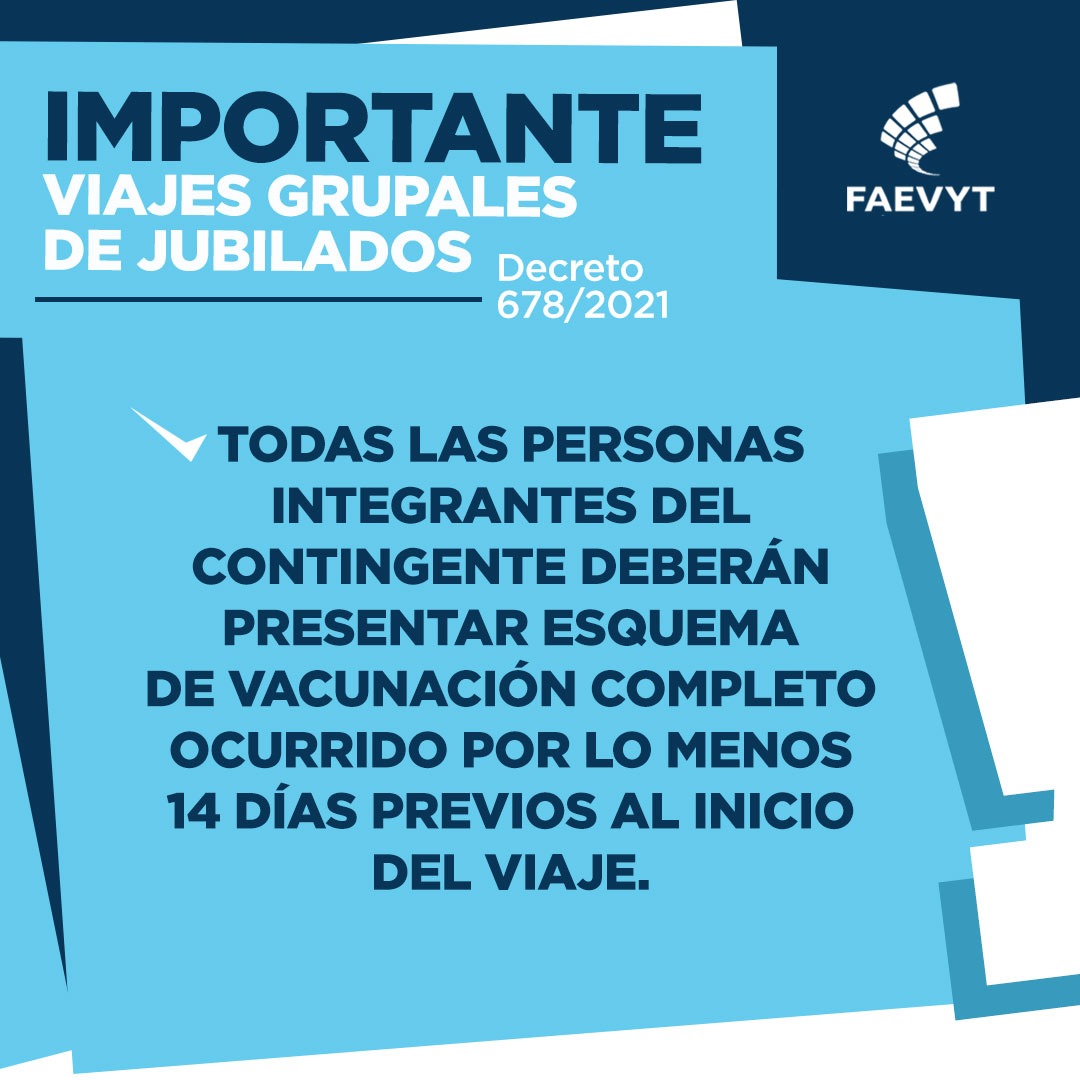 ⚠️Nuevas medidas de apertura para el turismo. Viajes grupales, estudiantiles, de jubilados y flexibilización del cupo de arribos al país.
Continuamos el camino hacia la normalización y recuperación del sector.