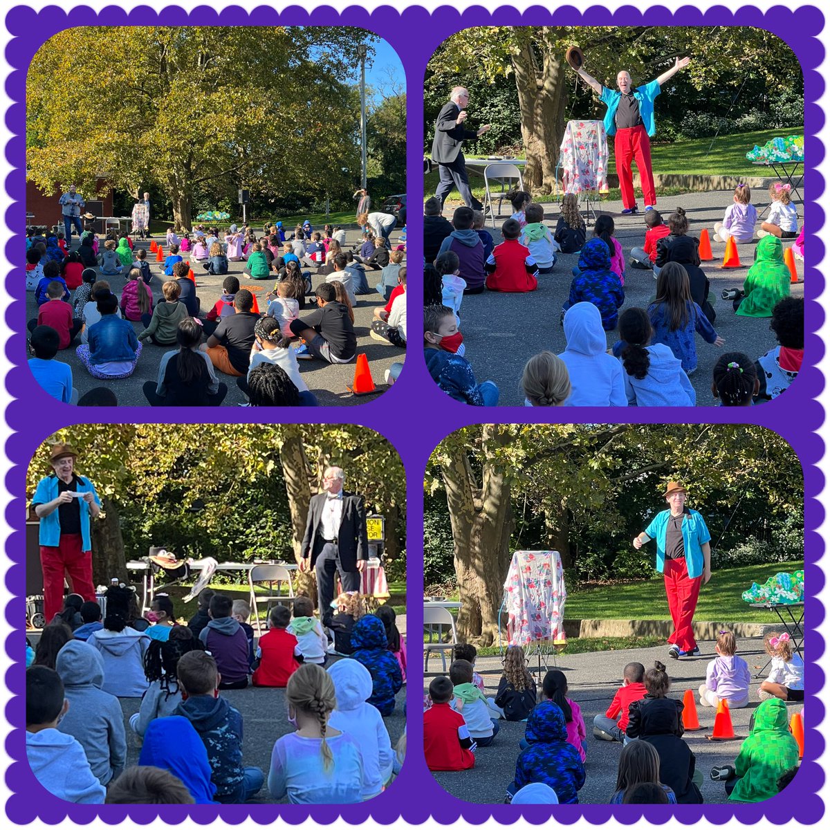 Once again The  Grand Falloons we’re a hit with the students at The Park! What a great way to end our week! Reduce, Reuse, and Recycle! ♻️ @PrincipalDaly <a href="/OldBridgeTPS/">The Bridge</a> <a href="/MadParkPTA/">Madison Park PTA</a>