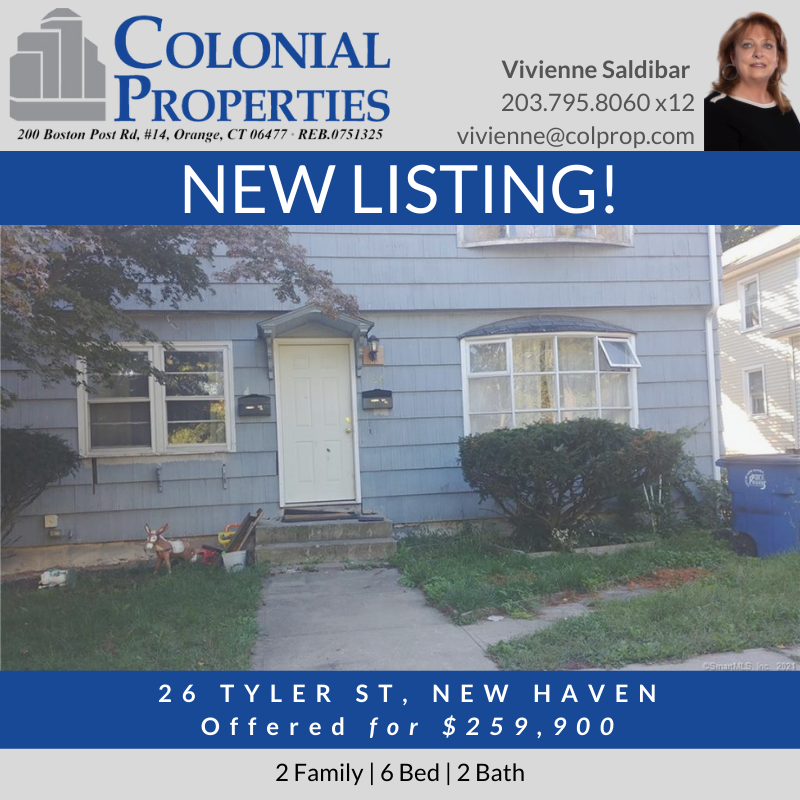 colonialprop200's tweet photo. New Listing! Contact Vivienne Saldibar for details on this 2 family for sale in New Haven! #newlisting #forsale #newhavenct #twofamily #rentalincome #owner #user #buyer #seller #sellerrepresentation #rental #residental #ctrealestate #multifamily #indiebrokerage #teamcolprop https://t.co/ouVrEGhKIN