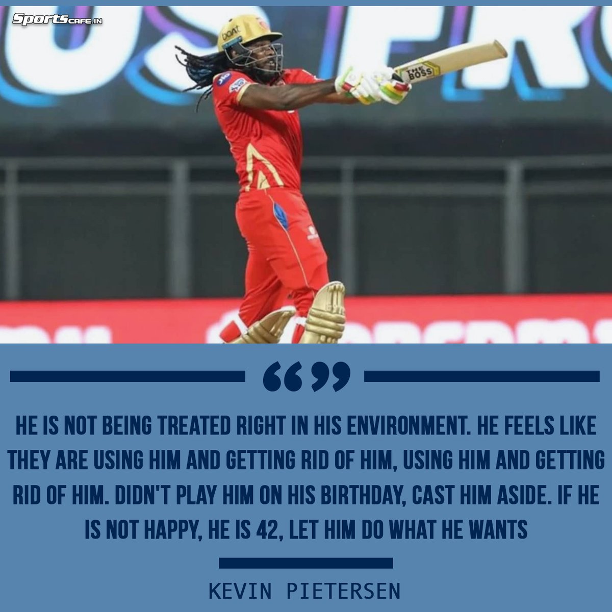 IndiaSportscafe's tweet photo. This hurts more than a breakup!💔
#ChrisGayle #IPL2021 #ipl #IPLUAE #Sportscafe #SC #PBKS #PBKSvKKR https://t.co/zTqGULnxH9