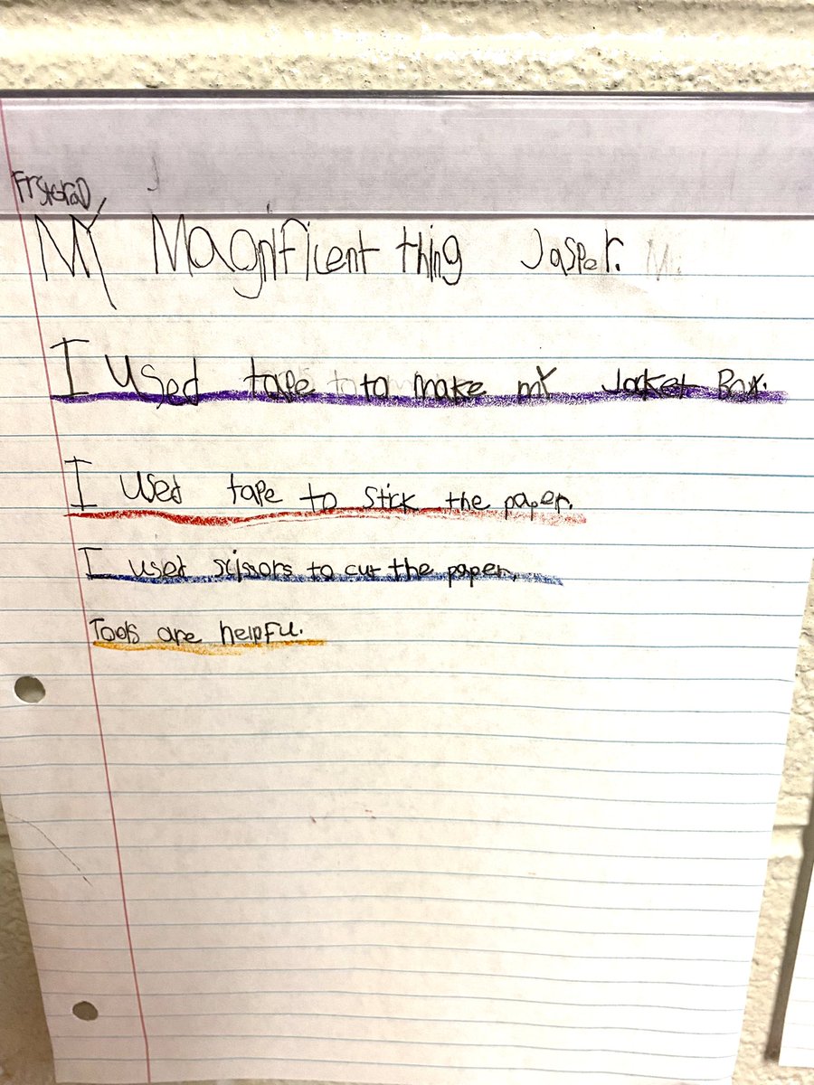 MrGroceSTE's tweet photo. Focus Statement ✔️
Details 1 and 2 ✔️
Conclusion ✔️
#magnificentthings https://t.co/vbXMSEwnUY