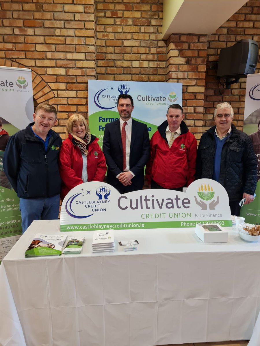 SlaneyTurlough's tweet photo. #IFAMonaghan joining @CastleblayneyCU in their launch of the Cultivate project offering loan and finance options to farmers in the catchment area. 
@IFAmedia 
@NorthernSoundFM 
@theNSMonaghan 
@NewsonNS https://t.co/PisyyvgWb5
