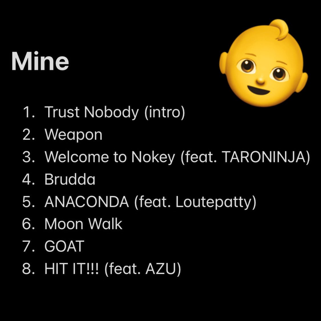 NEW ALBUM !! MINE 💀🖤 OUT NOW 💀🦠

まだまだ足りないけど
いつもアリガトウ🐜

ヨロシクです🦷
👇👇👇👇
linkco.re/HU9yhCa4