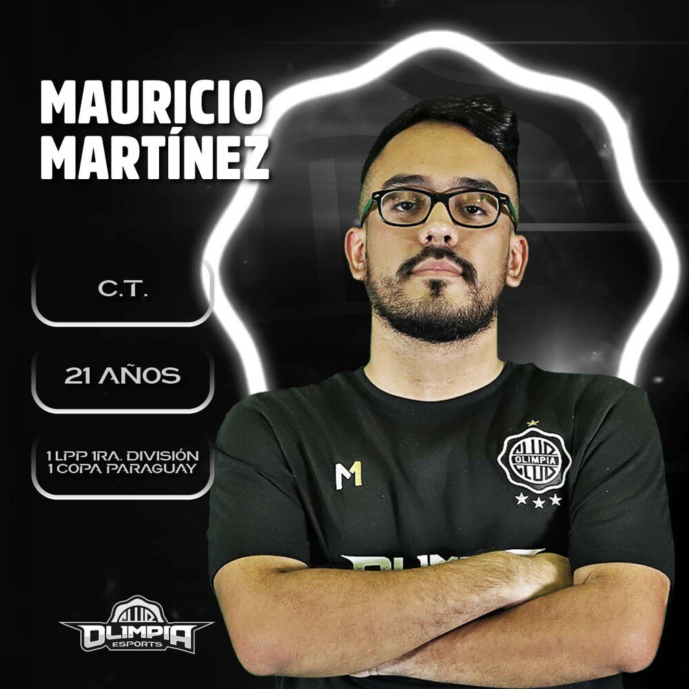 𝗣𝗥𝗘𝗦𝗘𝗡𝗧𝗔𝗠𝗢𝗦 a Mauricio Martínez como parte del 𝘾𝙪𝙚𝙧𝙥𝙤 𝙏𝙚𝙘𝙣𝙞𝙘𝙤 del plantel de #OlimpiaEsports. 🔝

𝐿𝑖𝑑𝑒𝑟𝑎𝑧𝑔𝑜 𝑦 𝑏𝑢𝑒𝑛 𝑚𝑎𝑛𝑒𝑗𝑜 𝑑𝑒𝑙 𝑔𝑟𝑢𝑝𝑜. 💪🏻

¡Vamos por todo, equipo! 🎮⚽️