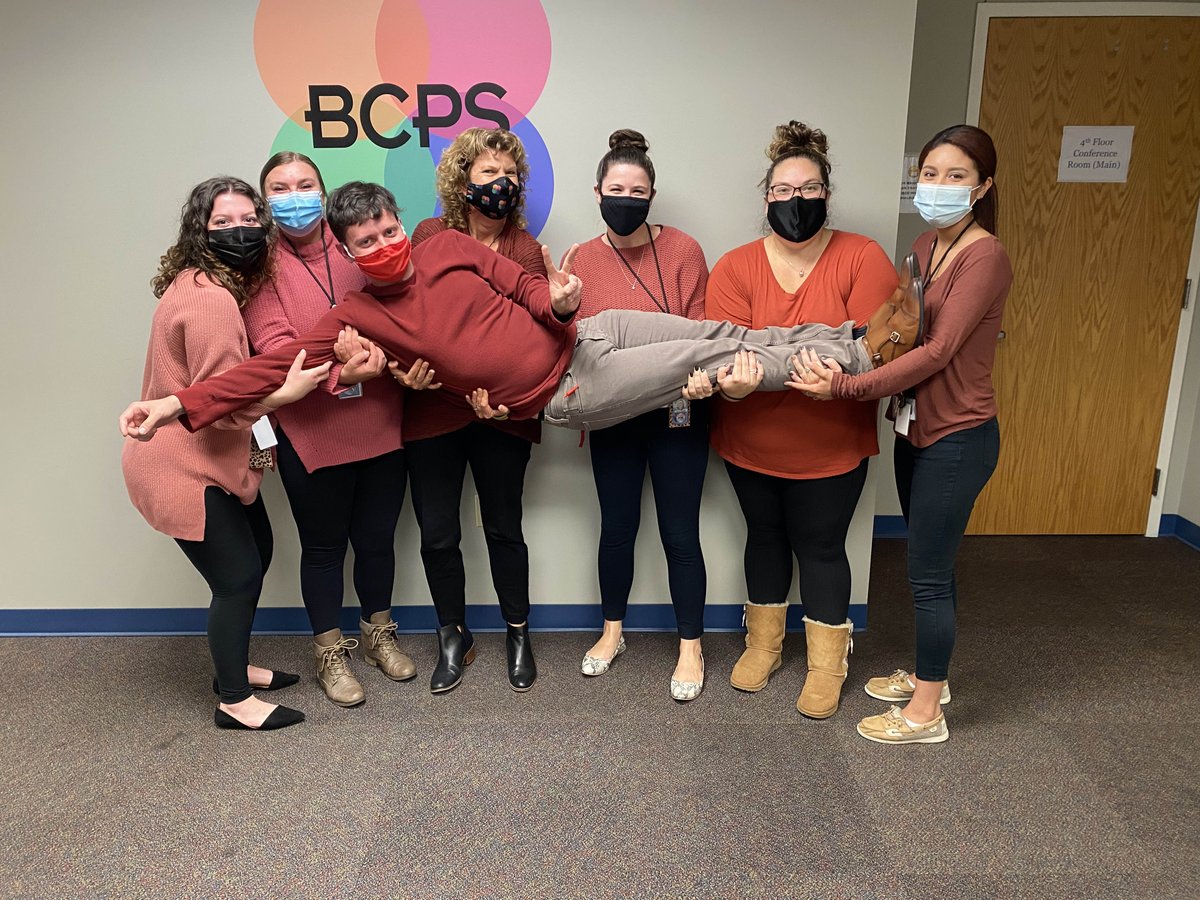 ConnectionsWk's tweet photo. Ever show up to work wearing the same outfit as your coworker? Yeah, us too.
Our team was definitely on the same wavelength this weekβ¦ Check out all of these unintentional matching outfits!! π§‘πππ You know what they say: A team who twins, WINS. π
#bcpsrocks #twinning https://t.co/NtYX4OLFpb