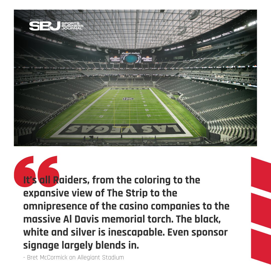 SBJ's tweet photo. #SBJSFF took Vegas by storm โ ๏ธ
@AustinKarp recaps this year's @axs Sports Facilities & Franchises and Ticketing Symposium: https://t.co/MLiSPB5EJc โ
(h/t @Bretjust1T, @Raiders, @AllegiantStadm, @SBJ_Events) https://t.co/URE3syMKX3