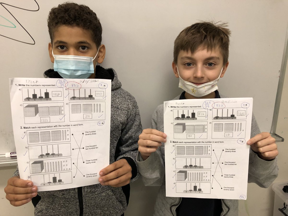 StRaphaelEMSB's tweet photo. Ms Julie’s first math quiz was a huge success! We are all so proud! Keep up the hard work! 📝 #math #elementaryeducation #cycle2 https://t.co/y7oJrFyVeW