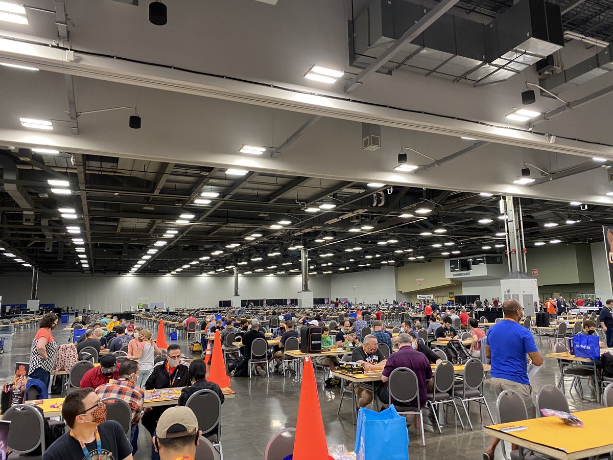 yesboardgames's tweet photo. #OriginsGameFair #2021 #dealerhall now open and looks like it will be very busy this year!! https://t.co/yor9uSgPxb