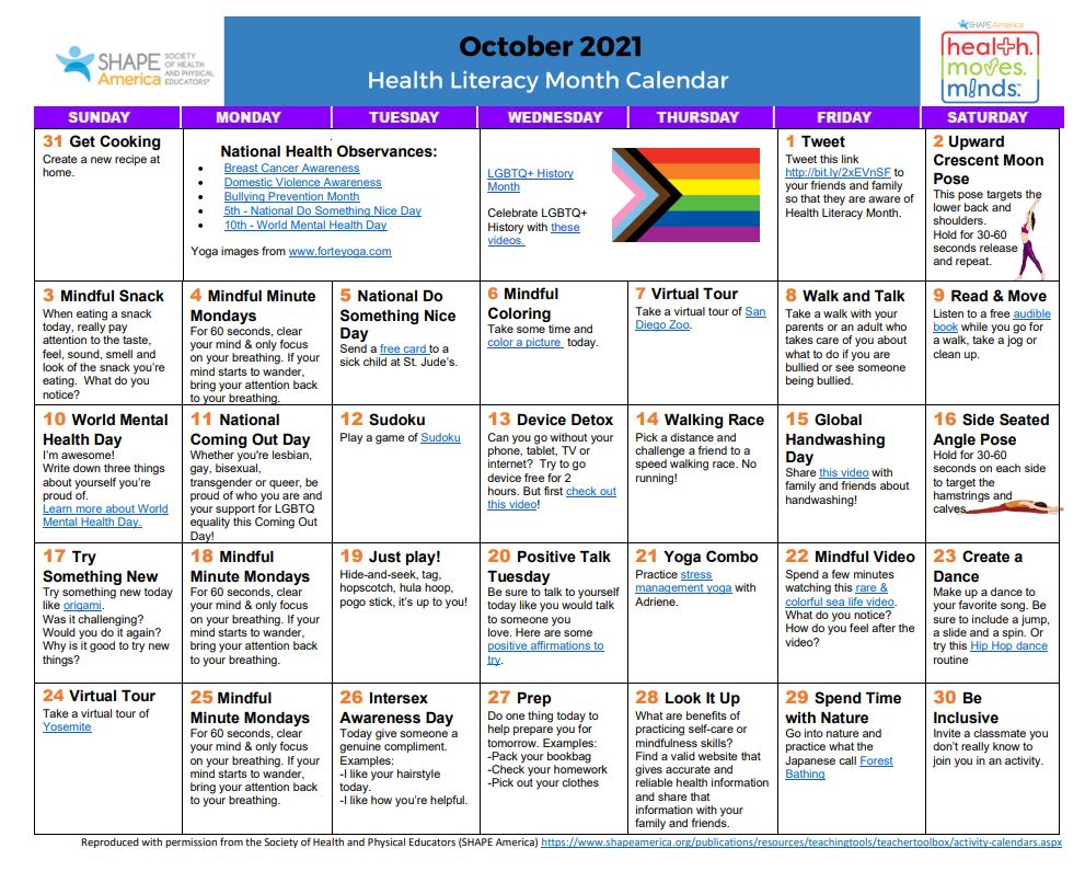 October's Health Literacy Month calendar is live😃

shapeamerica.org/events/Health_…