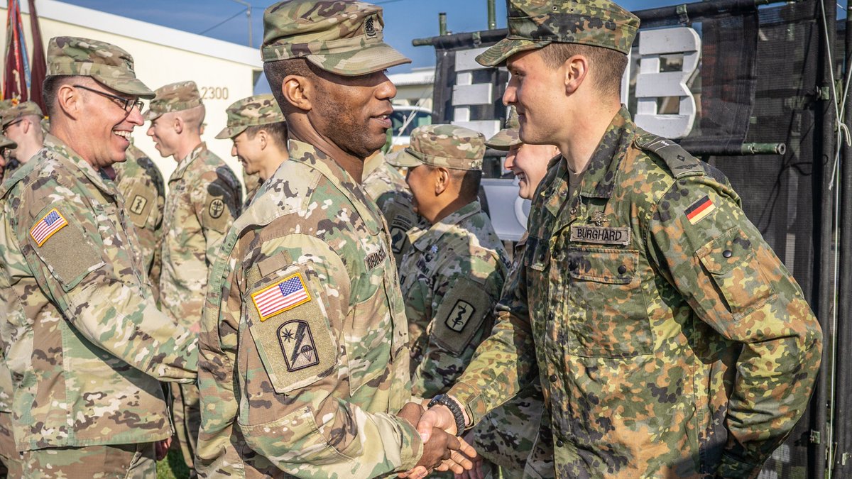 US_EUCOM's tweet image. Today on #GermanyUnityDay, we pay tribute to the accomplishments of one of our closest #Allies. Our transatlantic unity and NATO solidarity advances freedom, prosperity, security and stability in Europe. @usbotschaft