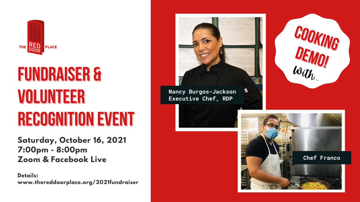 thereddoorplace's tweet photo. Don't miss it! 10/16 from 7-8p ET, Chef Nancy &amp; Chef Franco join forces on a special menu of chicken quesadillas plus homemade Pico de Gallo &amp; guacamole LIVE for our Virtual Fundraiser &amp; Volunteer Recognition Event. #YUM. Learn more: https://t.co/UoBQULooz7 https://t.co/k6sSL1bRqX