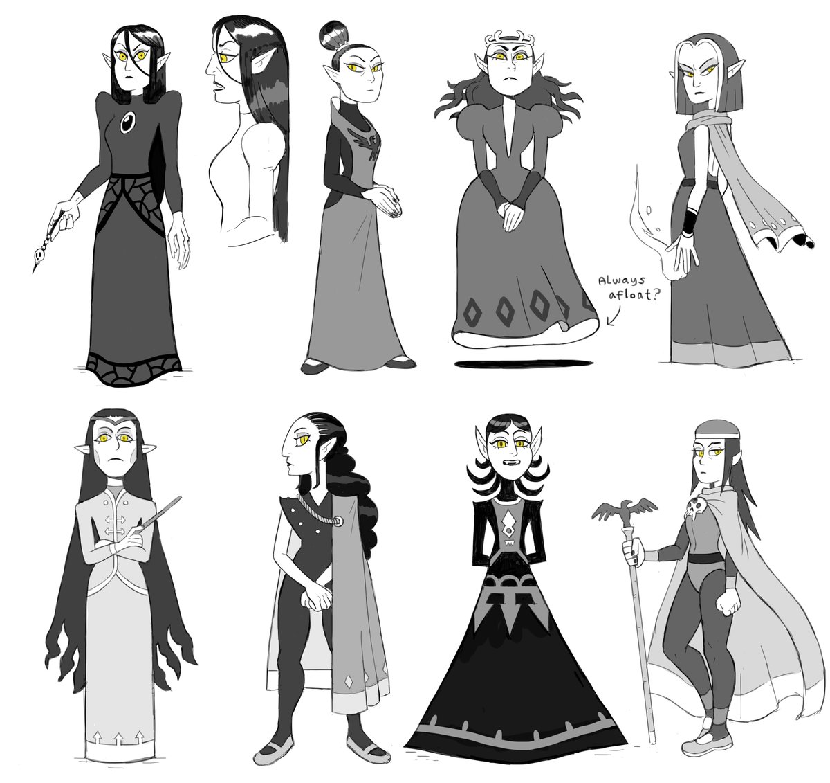 I wanted to start a #TheOwlHouse masterpost of past designs from S1 (and even further back) that I haven't uploaded yet, in which there are a lot. Starting with some very early explorations for Lilith