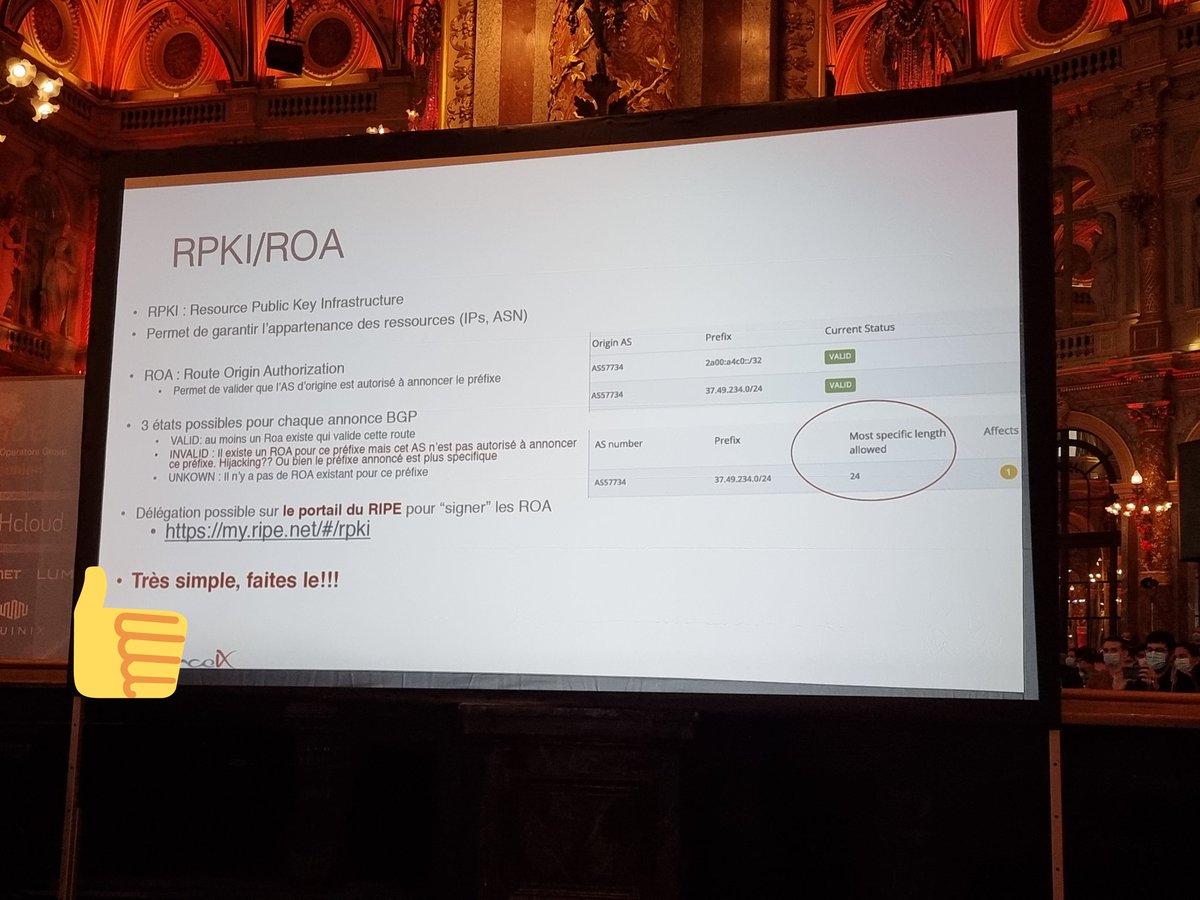 acontios_net's tweet photo. Signez vos préfixes, faites des ROA pour sécuriser le routage ! Facile à faire via le LIR Portal ! #frnog https://t.co/ajln0RA4C4