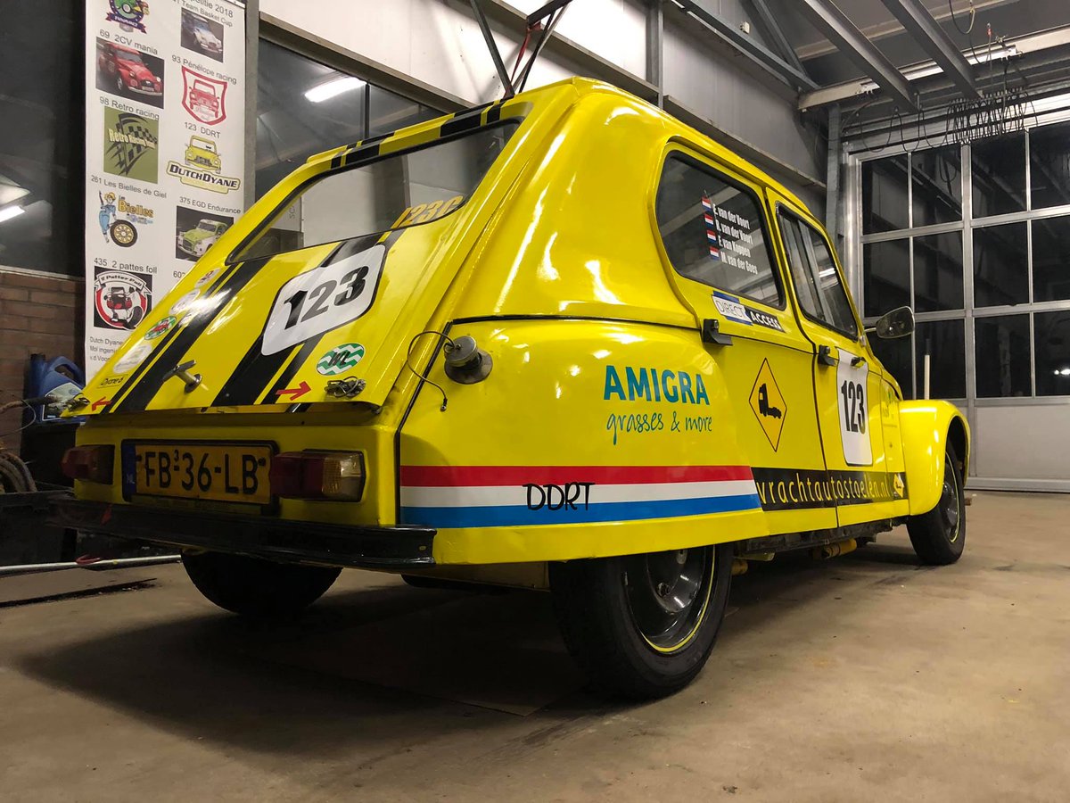 ddrt_racing's tweet photo. The car is ready for the 24h race at Spa !! Even with a fresh MOT certificate !!
#2cv #Spa #2cvRacing #24h2cv @circuitspa https://t.co/H5Z2umwz68