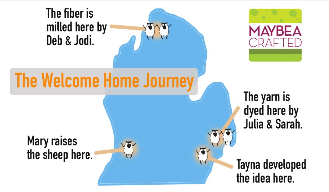 SpunAnnArbor's tweet photo. Introducing "Welcome Home," a new yarn sourced, milled, and dyed in Michigan! "Welcome Home" makes its debut at Spun during our Maybea Crafted Trunk Show October 9 and 10! Read more in this week's newsletter. - https://t.co/XokWB5Fq45 https://t.co/iYAEW35EXr