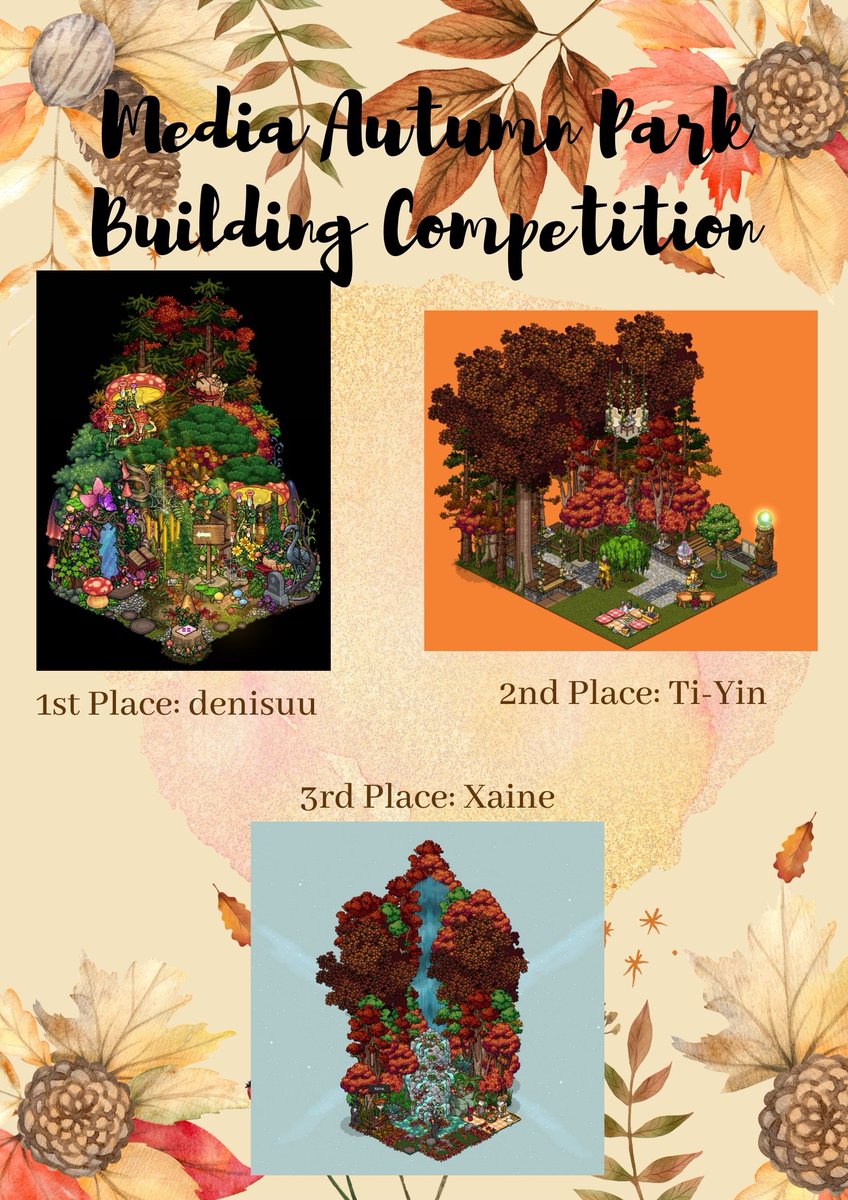 kittyyypie's tweet photo. 🍁The 1st month of the BER months has ended so it’s time for the newsletter! Here is @OfficialHabboUN Dept. of Media’s September Newsletter! 🍁

Congratulations to our Outfit and Building Comp winners and participants! Thank you all for joining!

Part 1/2 https://t.co/1NoL7IIxRw