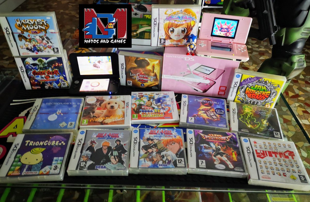 MatosandGames's tweet photo. Nintendo DS ou 3DS ? Profitez de ce matos pour faire votre choix 😊
#retrogaming #nintendo #ds #3ds #bleach #harvestmoon #guiltygear #leschevaliersdebaphomet #nanostray2 #electroplankton #spectrobes #nintendogs #sega3dclassicscollection #matosandgames https://t.co/MxyqYINCAB