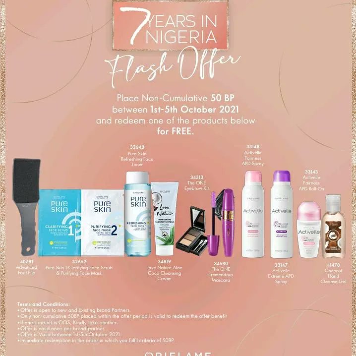 Become an Oriflame beauty consultant this month and enjoy our exclusive offers
