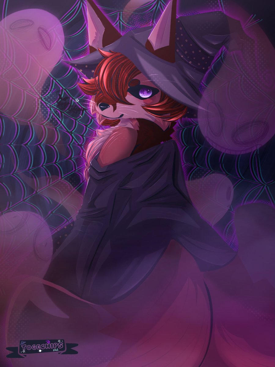 togechiips's tweet photo. Starting off the spooky season with a spooky Soren piece~!

Since he's already so close with elements taboo to this world, I figure he can totally communicate with ghosts~

☕Tags☕
#furry #furryart #furryfandom #cute #artwork #digitalart https://t.co/J4UEjSeE9Z