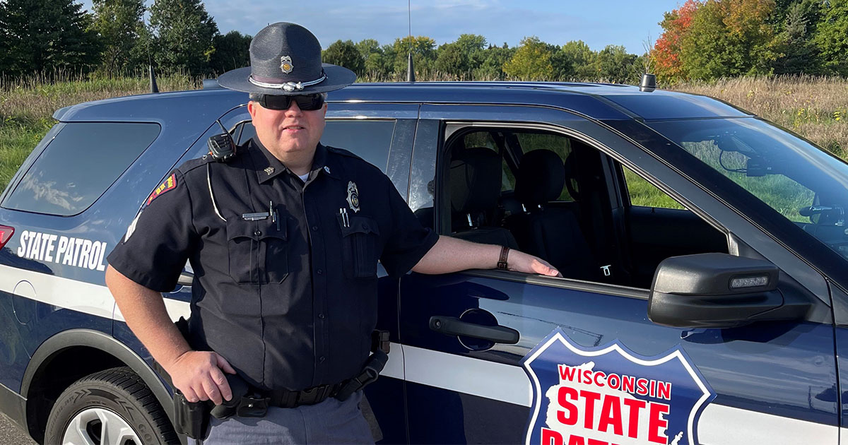 wistatepatrol's tweet photo. Congratulations, Sergeant Kirk Danielson on your retirement! A member of the 46th Recruit Class, Sergeant Danielson retired with 25 years of service. He served as a trooper and inspector in the Northwest Region. https://t.co/nO3vB6qKQq