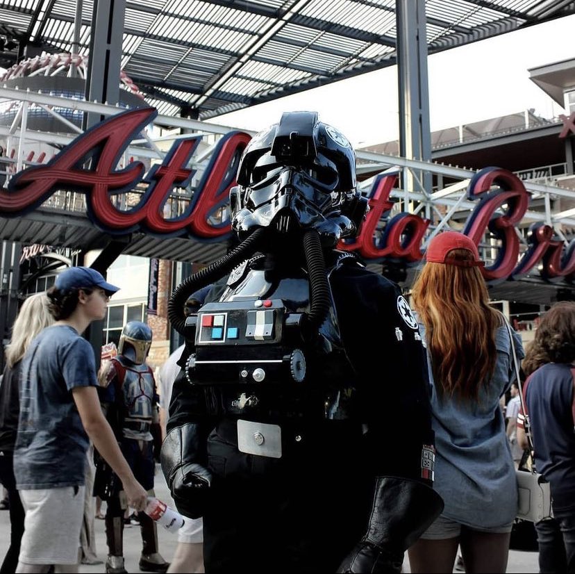 Congratulations to The @Braves, our partners in charity, for clinching the National League East title last night! May the force be with you in the playoffs! ⚾️ #forthea 📸: tailgator613 #TiePilot #bravesbaseball #gobraves #ga501st #starwarsfan