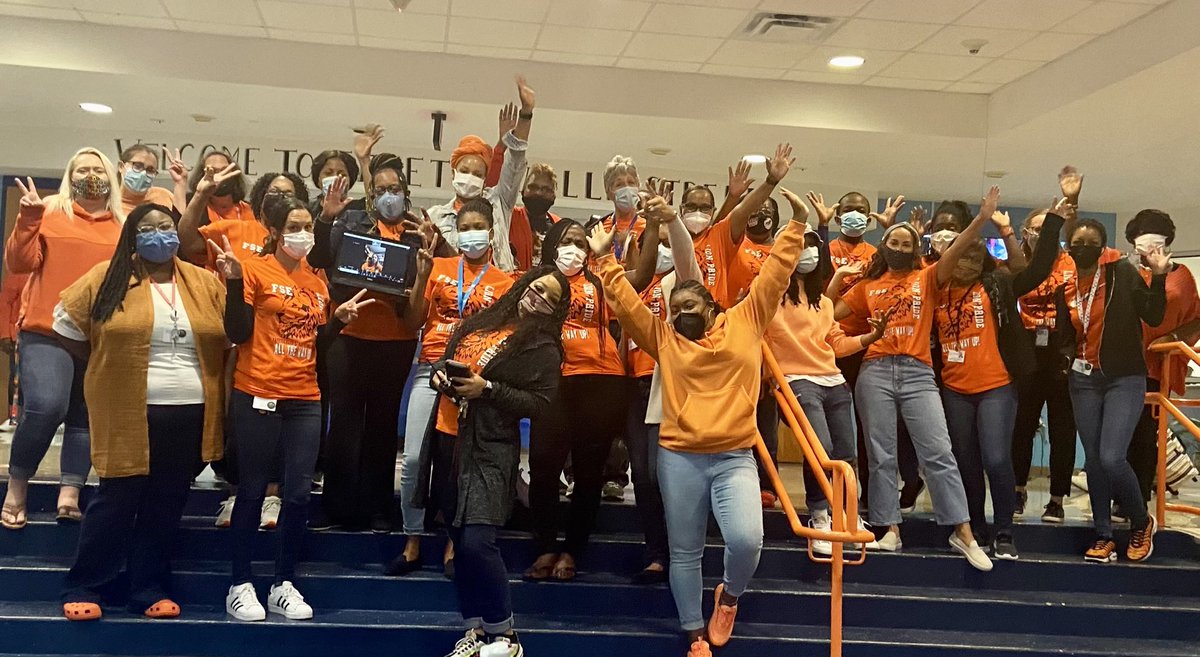 EbonyGBailey's tweet photo. It’s “We Are One” Friday at the home of the Lions! Where our vision is “One Team, One Dream; Every Child, Every Day! #WeAreLions #HearUsRoar #LionPride #FSE #LionsRoar #FSELions @FayStreetElem https://t.co/qCM6iCIIDS