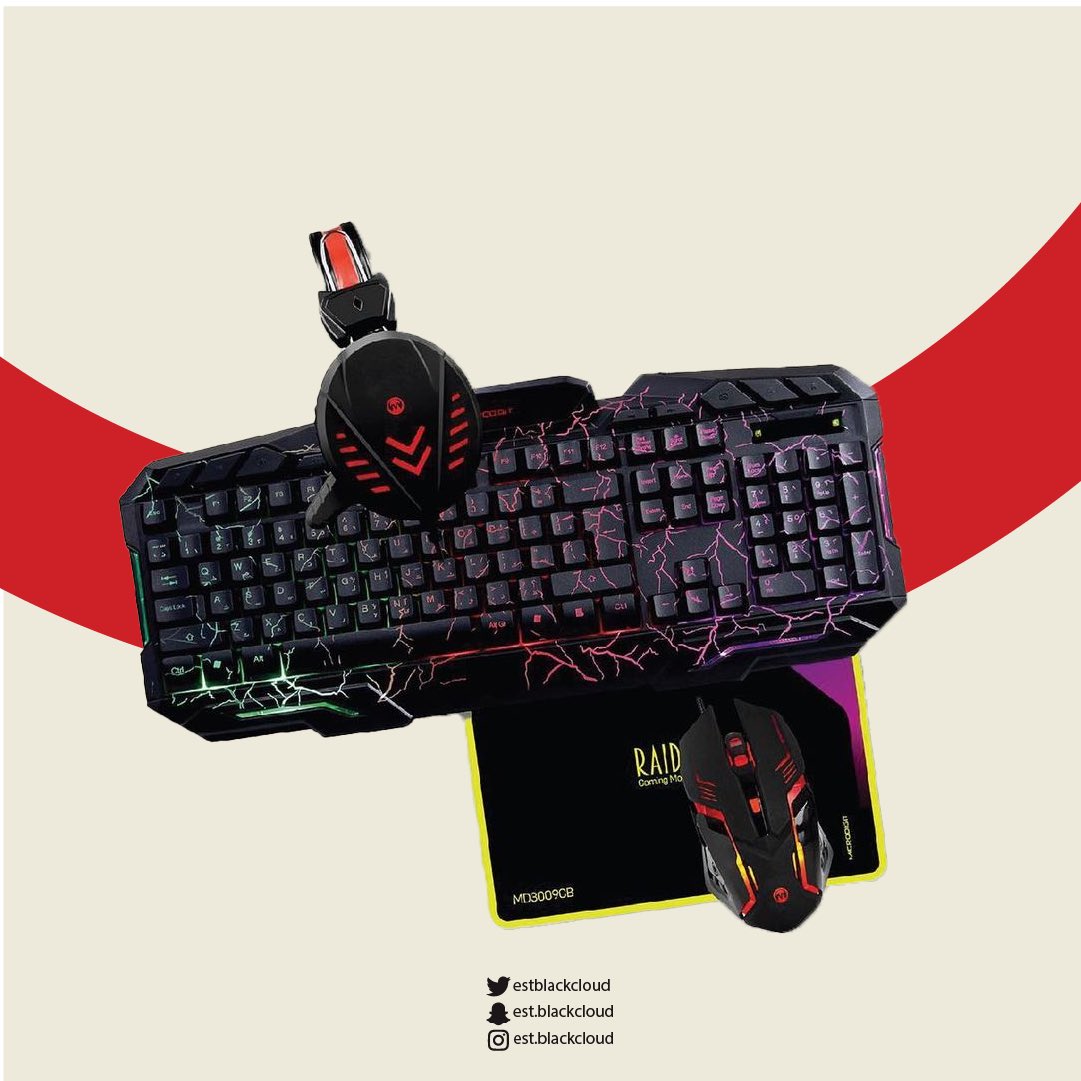 estblackcloud's tweet photo. لوحة مفاتيح مزودة بإضاءة، ماوس، لوحة ماوس وسماعة عازلة للصوت من شركة “MICRODIGIT”
احصل عليهم الآن من #Black_cloud .. 👏🏻✔️

-

#بلاك_كلاود #جوال #جوالات #ڤالي_سنتر #الطائف #taif #valley_center #الطايف_الان https://t.co/s4hLFIbk0s