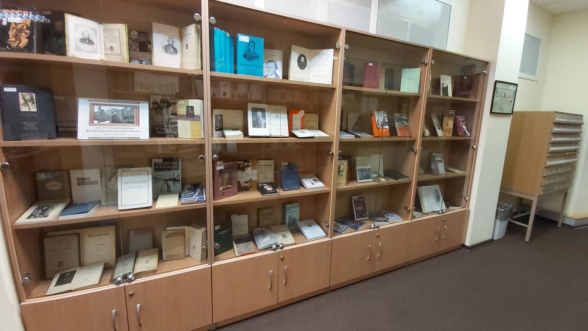 Institut_transl's tweet photo. Dostoevsky's 200th birthday is fast approaching and @inostranka_int has a great little exhibition showcasing a collection of his works in various languages! https://t.co/XBnH0pMfUv