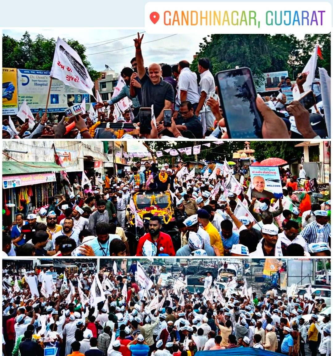 AAPGujarat's tweet photo. This time :

- Vote for Work.
- Vote for Health.
- Vote for Education.
- Vote for Development..
#GandhinagarWithAAP https://t.co/vwAExXMVUx