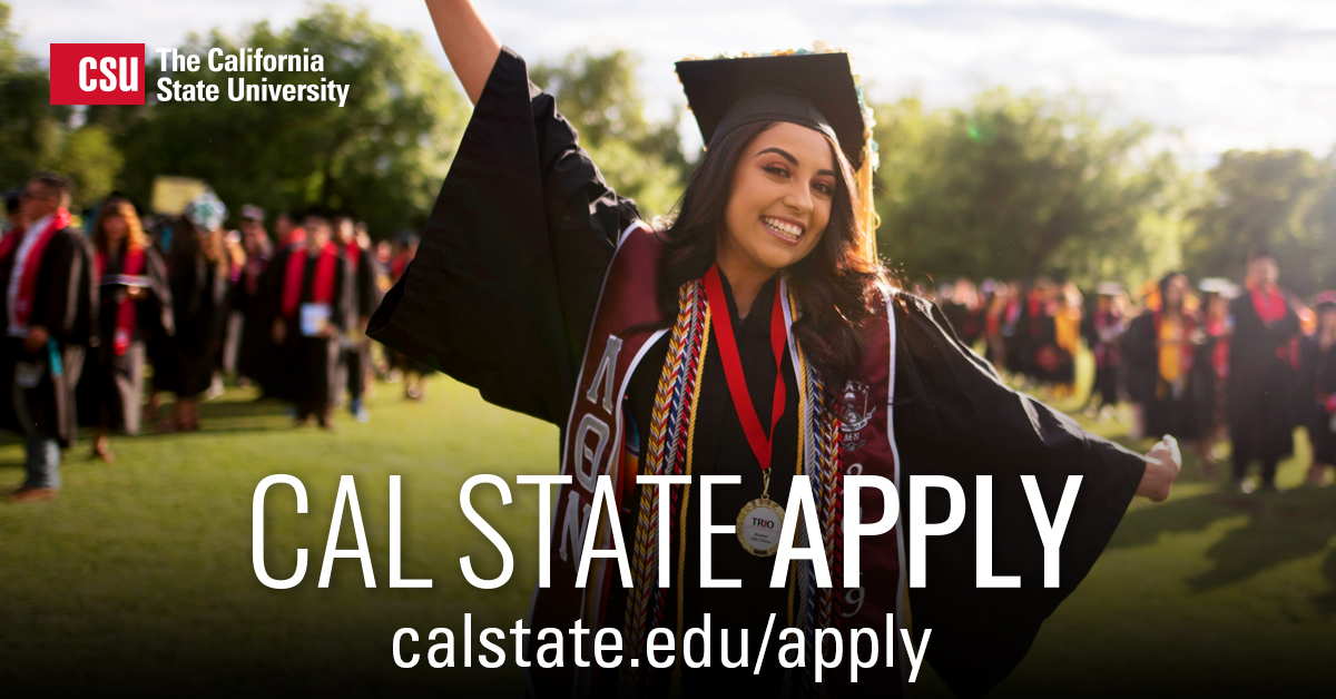 Today's the day! The Cal State Apply application for the fall 2022 term is now open.

Students interested in attending any of the 23 campuses can apply online at calstate.edu/apply.