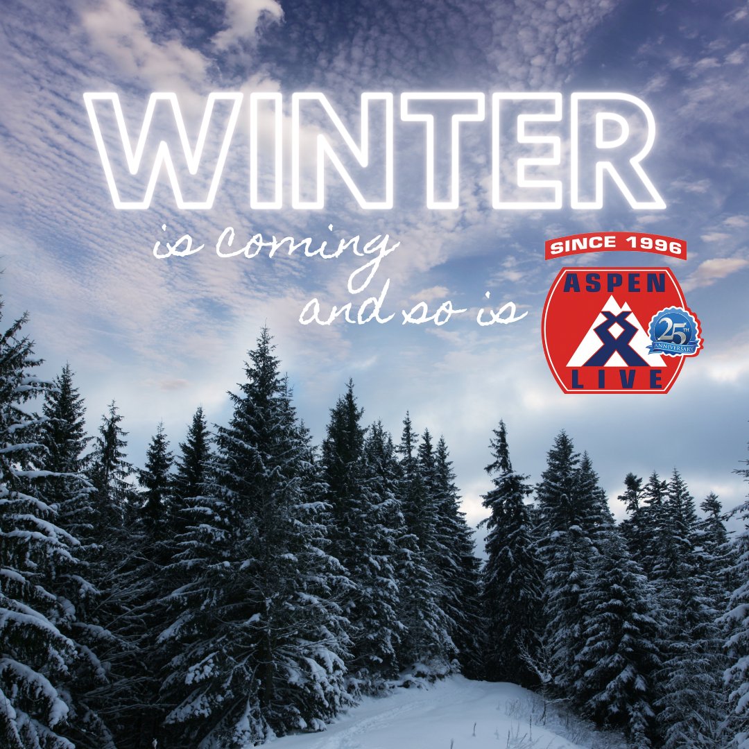 ❄️ Winter is coming and so is #AspenLive2021 - December 9-11, 2021!! Get your tickets today at aspenlive.com! #AspenLive #Aspen #AspenCO #entertainment #liveentertainment