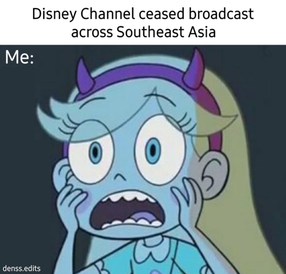 denss_bihay_10s's tweet photo. It looks like Disney Channel has pulled out the cable across Southeast Asia. ๐ฎ
.
credit: @denss_edits
.
#StarButterfly #Starco #DisneyChannel #DisneyChannelAsia #StarVsTheForcesOfEvil #SvTFoE #SS1001 #DS1001 #DB1001 #P22D1001 https://t.co/PVBg6lTOfn