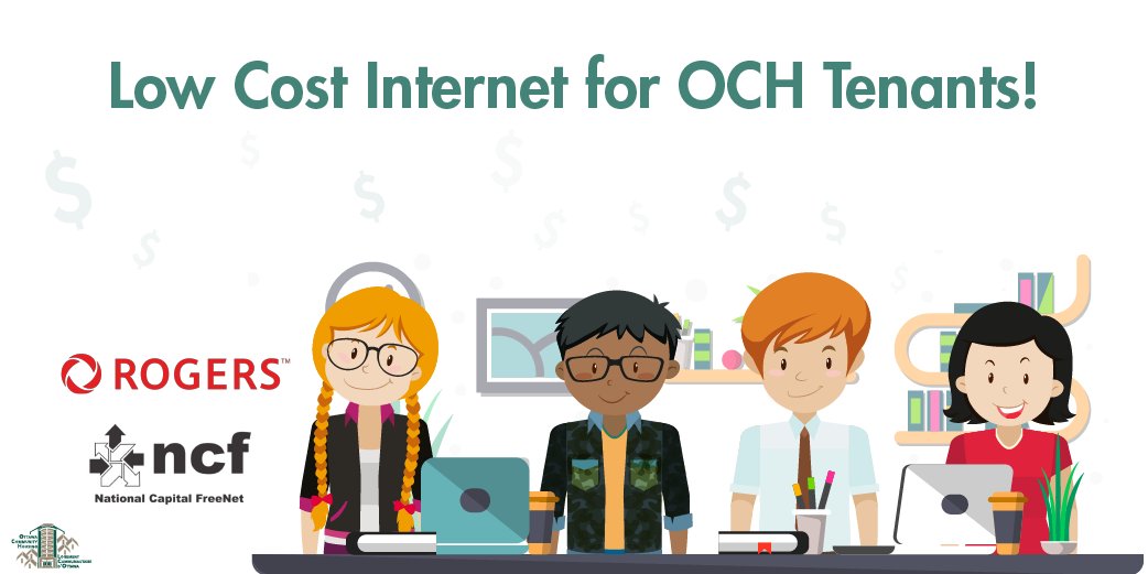 OCH_LCO's tweet photo. DYK? OCH teamed up w/ @Rogers and @ncfottawa to offer OCH tenants with internet services at a lower than regular market cost! Read more details at https://t.co/yfTl0YMVqZ #OCHpartners #lowcostInternet #Ottawa #housing https://t.co/bP3XordaBb