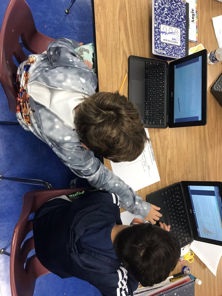 TracySpain8's tweet photo. Wow! 5th grade was engaged in so many different conversations this morning! Comparisons b/w Jamestown & Henricus, discussions about character, conflict, and theme. Also, got to see the beginnings of some commercials for our 25th Anniversary Celebration! #springerstrong https://t.co/pLoOgPpphd