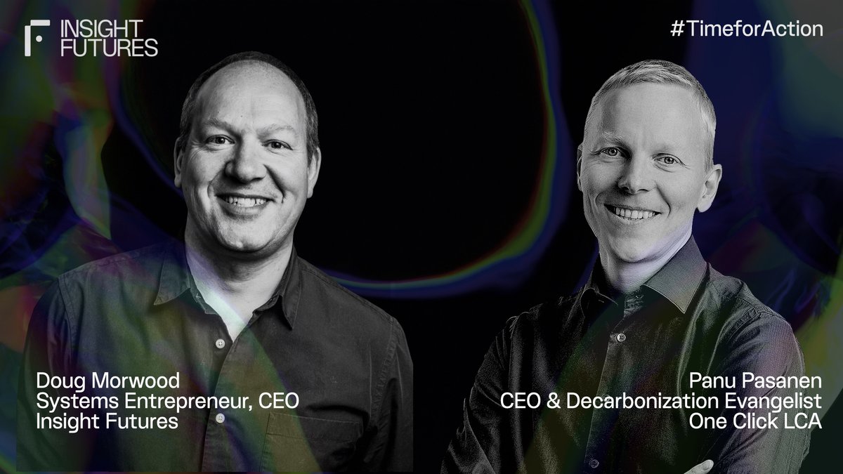 Ep.06 of our #podcast #TimeforAction – CEO <a href="/dougmorwood/">Doug Morwood</a> speaks w/ Panu Pasanen – CEO &amp; Decabonization Evangelist <a href="/OneClickLCA/">One Click LCA</a> to discuss #Key #Barriers &amp; #Enablers to #decarbonisation in the #built #environment. #Listen &amp; #Subscribe on #Spotify: ow.ly/EvOf50GkhA5