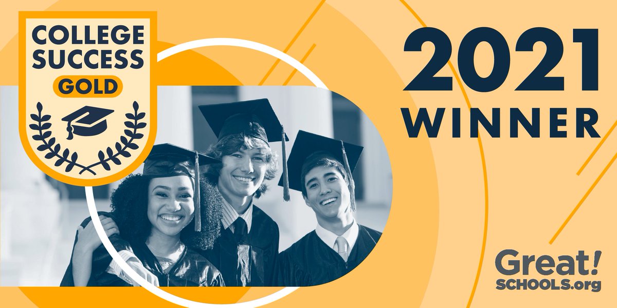 We won the <a href="/GreatSchools/">GreatSchools.org</a> 2021 #CollegeSuccessAward - Gold 🏅 for our multiyear track record of preparing our students for college and beyond! Learn more about the Award: bit.ly/3ocl6vm