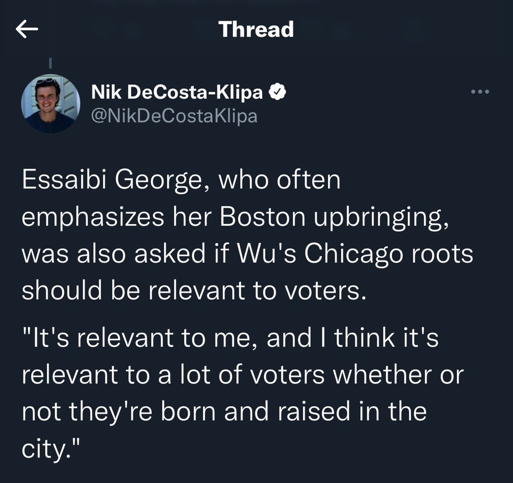 yosinubi's tweet photo. It’s 2021 and a mayoral candidate basically said another candidate isn’t really “one of us”. That’s triggering on so many levels and indicative of so much more. @AyannaPressley has Chicago roots and that has served Boston and the MA 7th well https://t.co/aMXyQfhORX