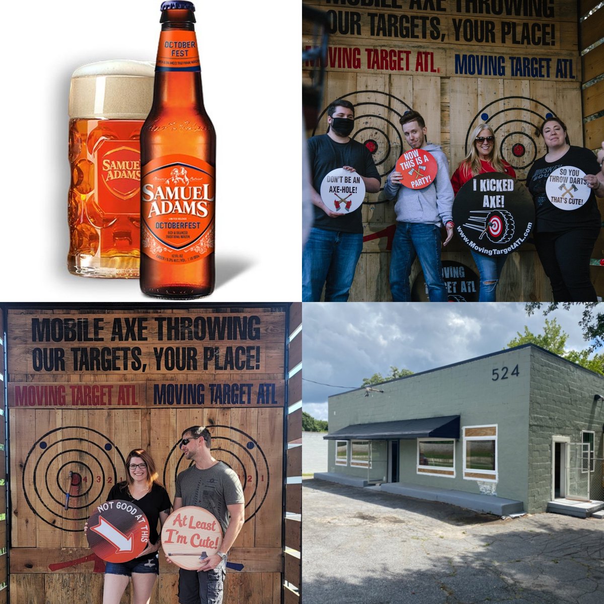 hunterstudioatl's tweet photo. In just ONE WEEK! We celebrate ONE WHOLE YEAR!
On 10/8/21 @ 6pm, we will be celebrating our first year open!! And,  of course,  it wouldn't be a party without @movingtargetatl! So, come out, have a Sam Adams,  tour the studio, and throw an axe! 🪓🍻

https://t.co/2xevWHwvRL https://t.co/KiMVVVhpB1