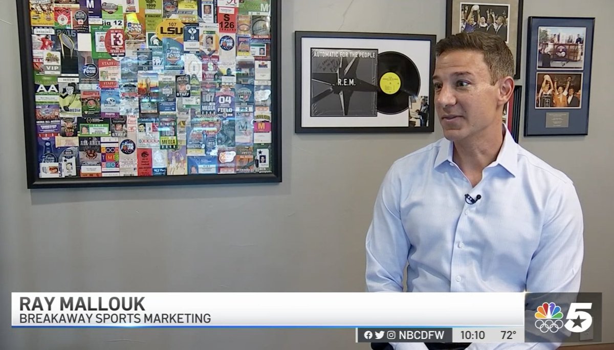It was a pleasure speaking with Meredith Yeomans and NBC 5-DFW yesterday. I was happy to provide my insight on the new vaccination and negative test mandate for Mavericks games this season. #BreakAwaySports #Sportsbusiness