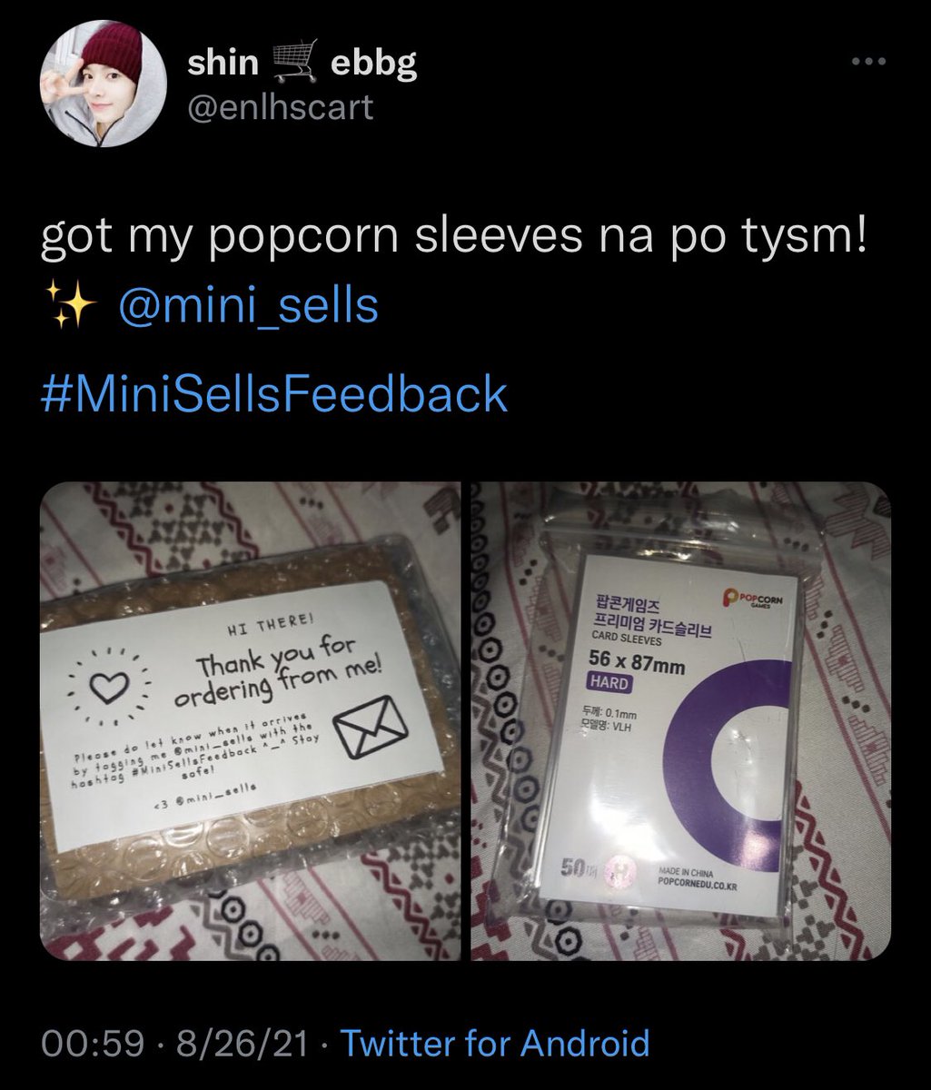 mini_sells's tweet photo. #MiniSellsFeedback ♡ https://t.co/ztfJ5FEM8E