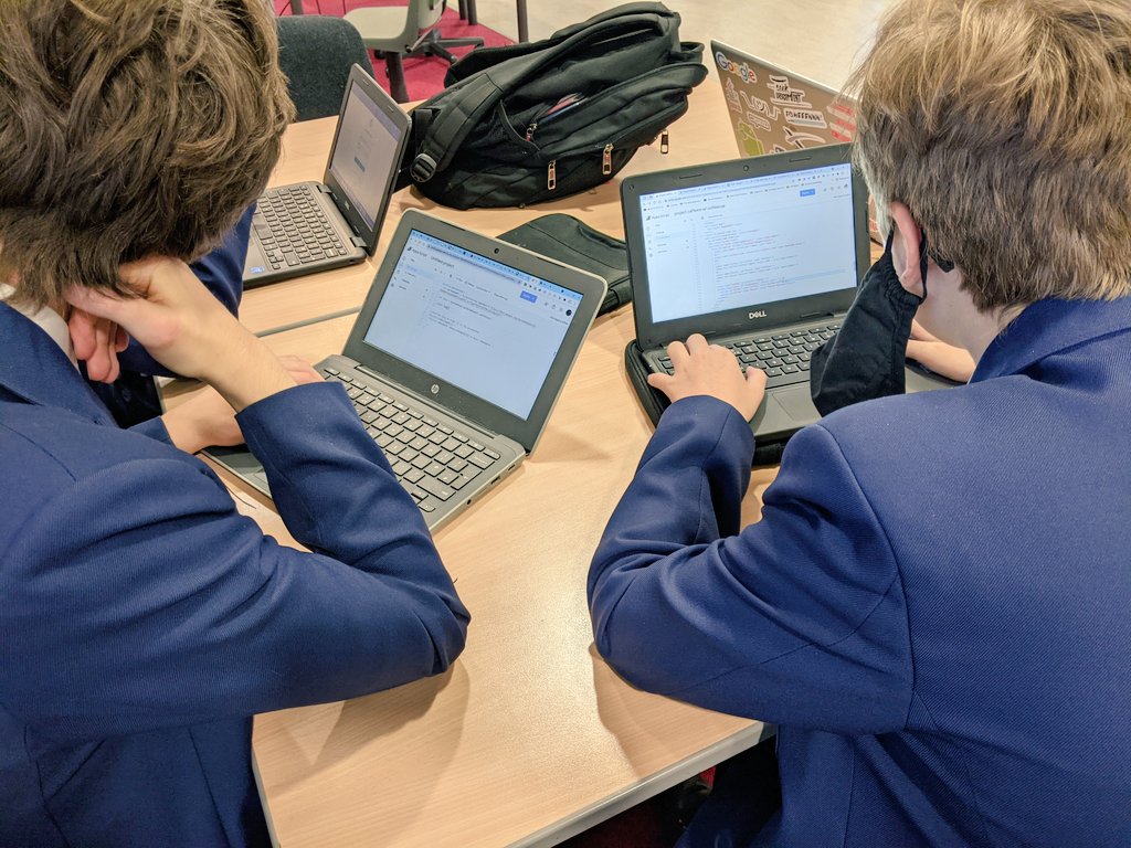 SHS_CompSci's tweet photo. SHS Cafe App Team hard at work! @SHS_CommCafe https://t.co/YFz9XV2Siy