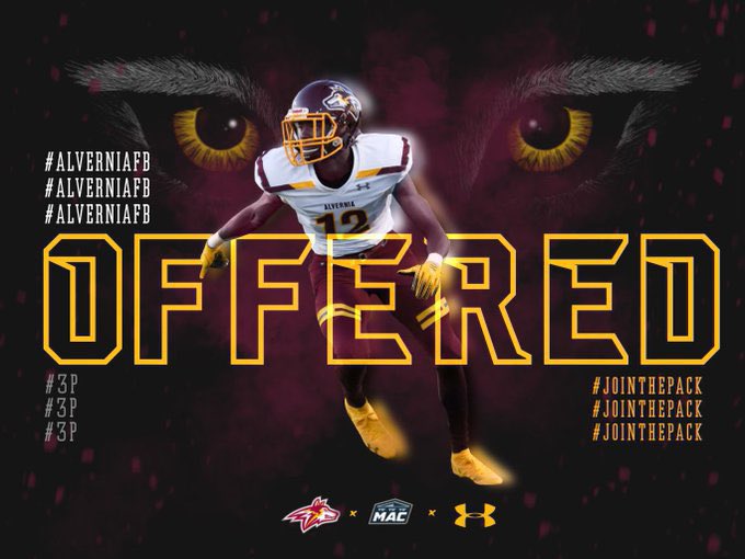 I am blessed to announce that I have received my first offer from @AlverniaUniv  I just would like to thank <a href="/MisterLilly/">Patrick Lilly</a>  and all of the people who have been by my side through out this journey ! <a href="/AlverniaFB/">Alvernia Football</a>