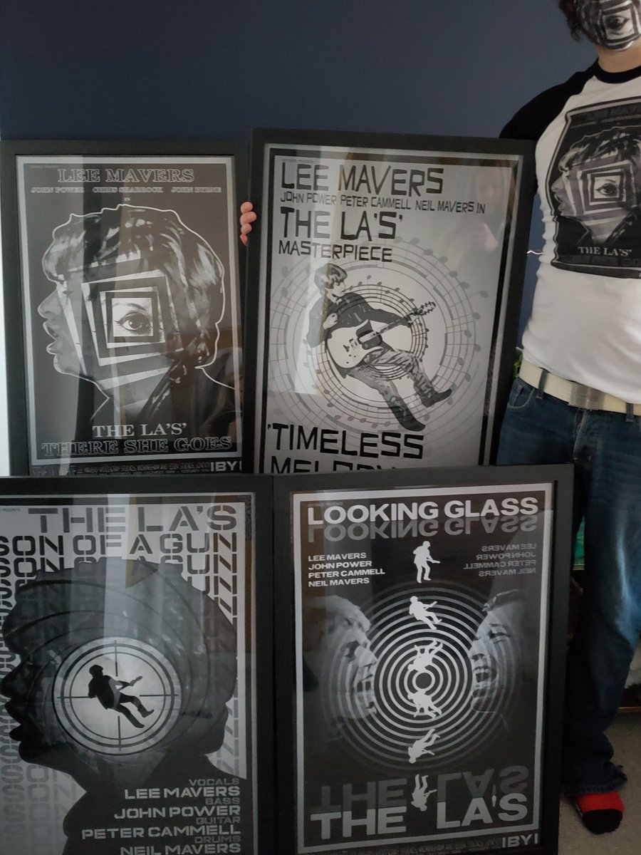 BabaYoungblood's tweet photo. 👁 GIVEAWAY! 👁 

On the anniversary of #TheLas' masterpiece album, here's my Saul Bass/"Vertigo" inspired art as 4 XL (30"x20") prints. 

For the chance to win the set just: 

1️⃣ RT this &amp; FOLLOW me 👍
2️⃣ TAG a friend below ⬇️

Winner announced on Sunday at 9pm. Good luck! ✌ https://t.co/3VV4FL4Oyd