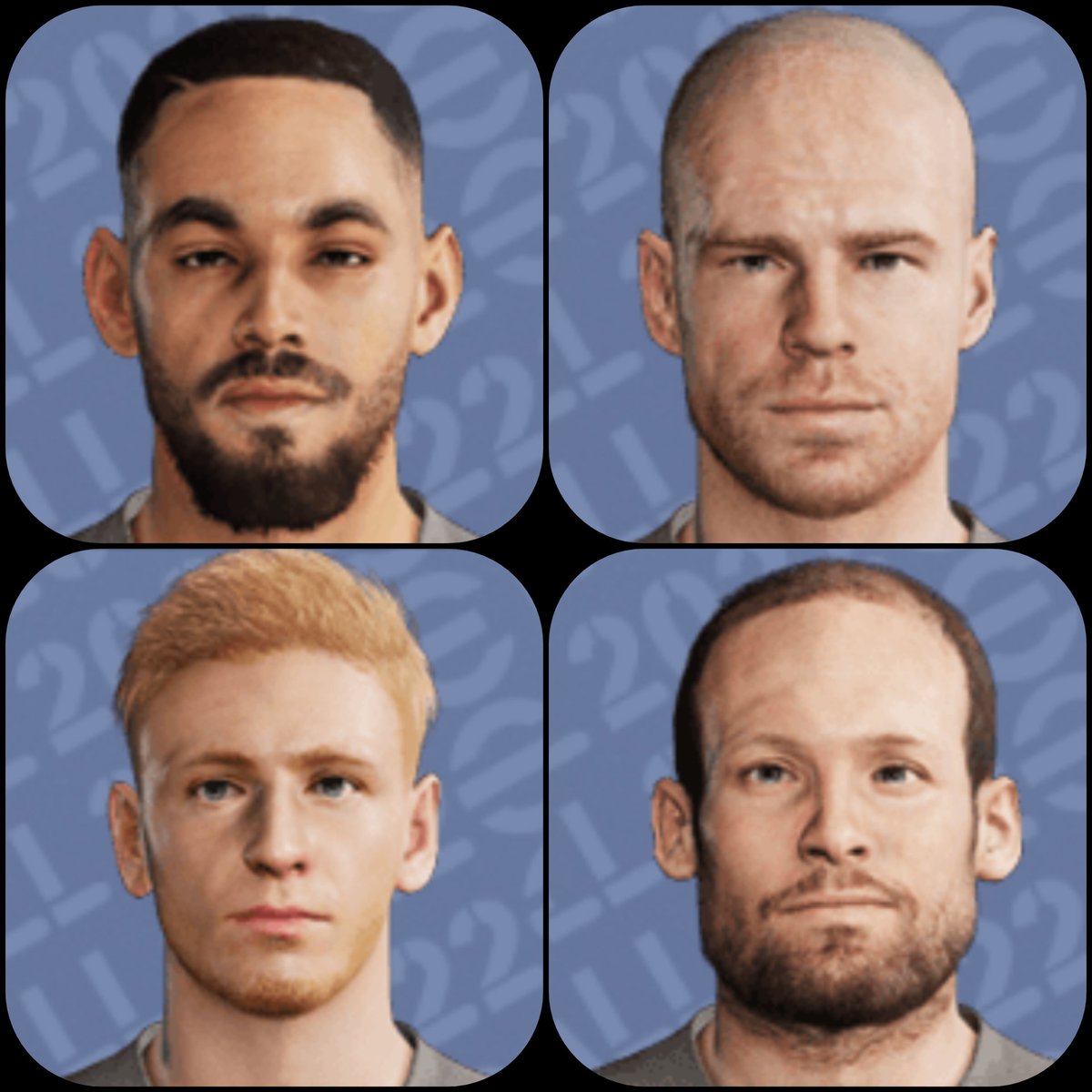 gjpes's tweet image. Faces #MatheusCunha, #Klaassen #Cego e do loirin esqueci o nome.

#Efootball2022