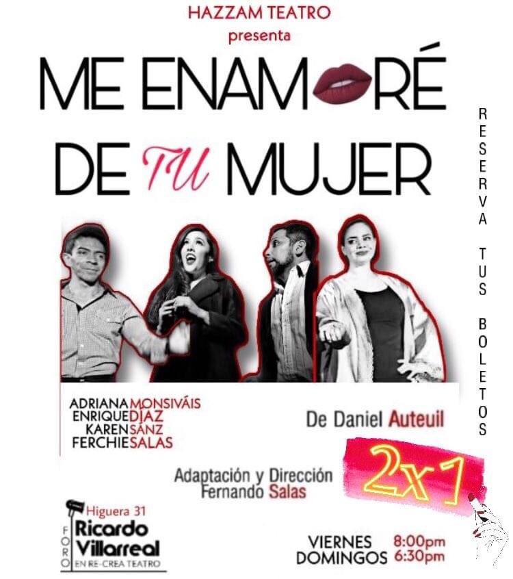 SalasFerchie's tweet photo. Disfruta los viernes al 2x1!! Con ésta divertida comedia romántica para disfrutar en pareja o con amigos o en familia. Muestra la captura en taquilla y disfruta la función!!! @entretenia https://t.co/UTTrxDmd4x