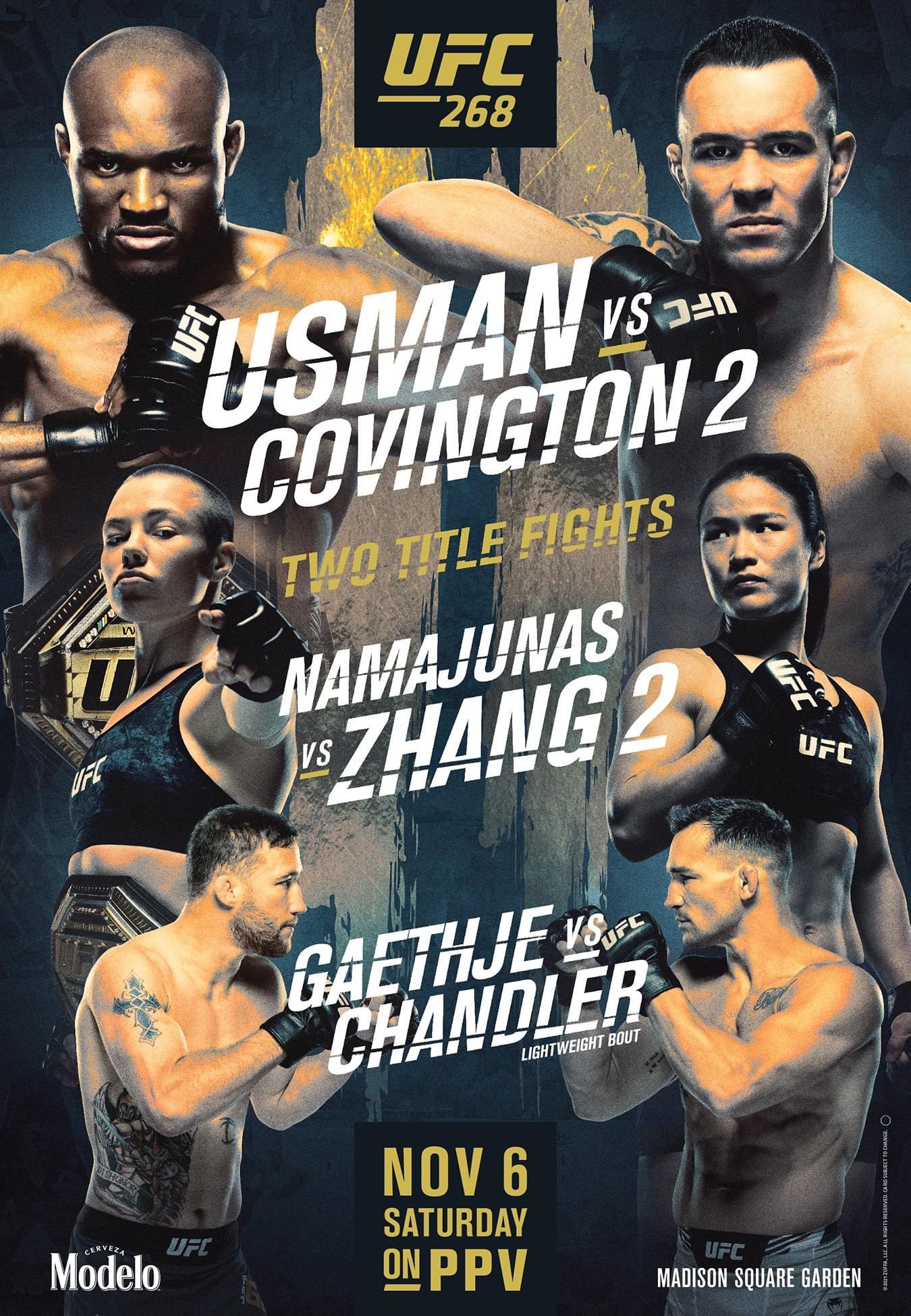 SoloMMA on Twitter: "Llegó el póster oficial de UFC 268 ¡Eventazo! 🔥🔥 #UFC268… "