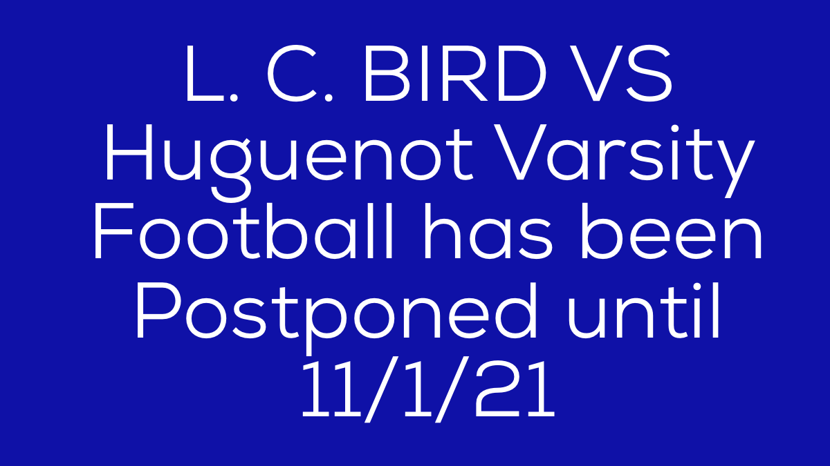 bird_athletics's tweet photo. Unfortunately we will be postponing tonight game until 11/1/21. The VDH has put our varsity team on pause due to recent positive cases. We are committed to ensuring the safety of our student athletes and look forward to their return once we have been given the all clear. https://t.co/3PXGy5jw0B