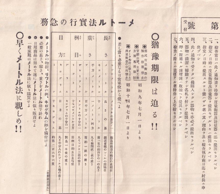 メートル法 の使用を推奨する昭和34年の広報が興味深い 貴重な資料 アメリカの半世紀先行ってる Togetter