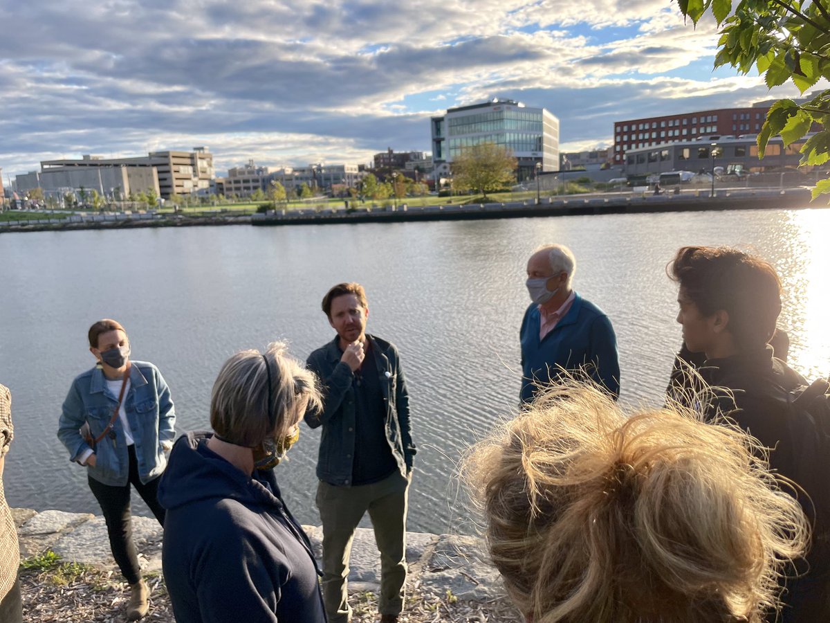 DesignUnderSky's tweet photo. It was a great #designweekri2021. Was honored along with the incredible company with @mickey.ackerman @rwp_included @laurambriggs and @loisharada for the DXRI Hall of Fame and also had a great turnout for the talk and site tour our of #livingedgepvd and #10000suns. https://t.co/1kQNzogeW5